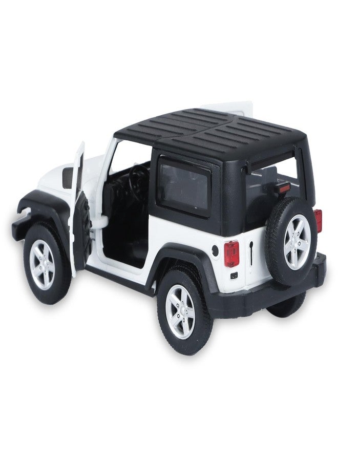 SMALL CLAP® Speed Metal 1:32 Jeep Wrangler Diecast Openable Door Function for 3 Years & Above (White) - Image 4